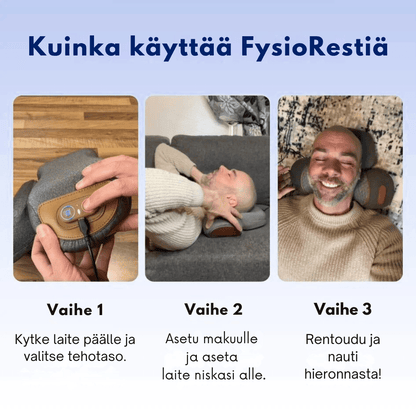 FysioRest | 3 - in - 1 ratkaisu niskakipuun - PureSleep.fi