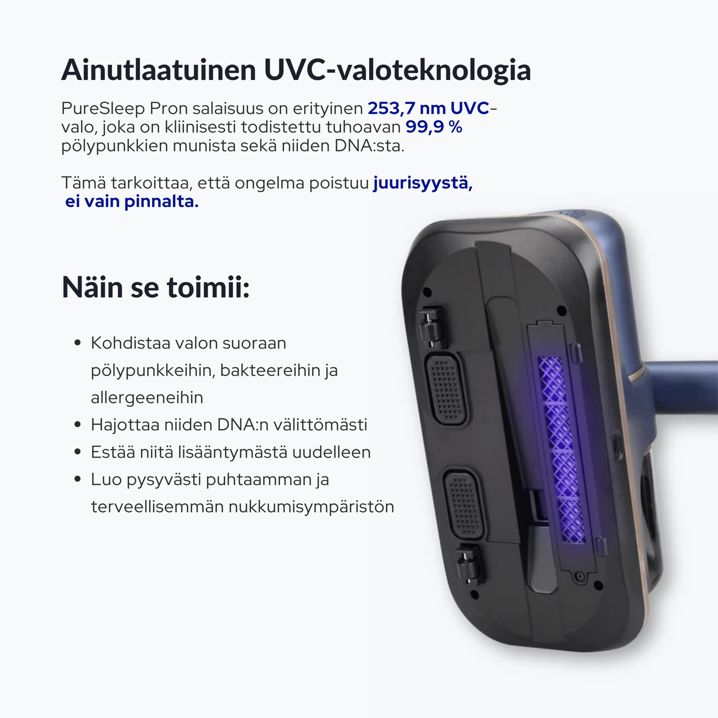 PureSleep Pro – Langaton Patjaimuri - PureSleep.fi