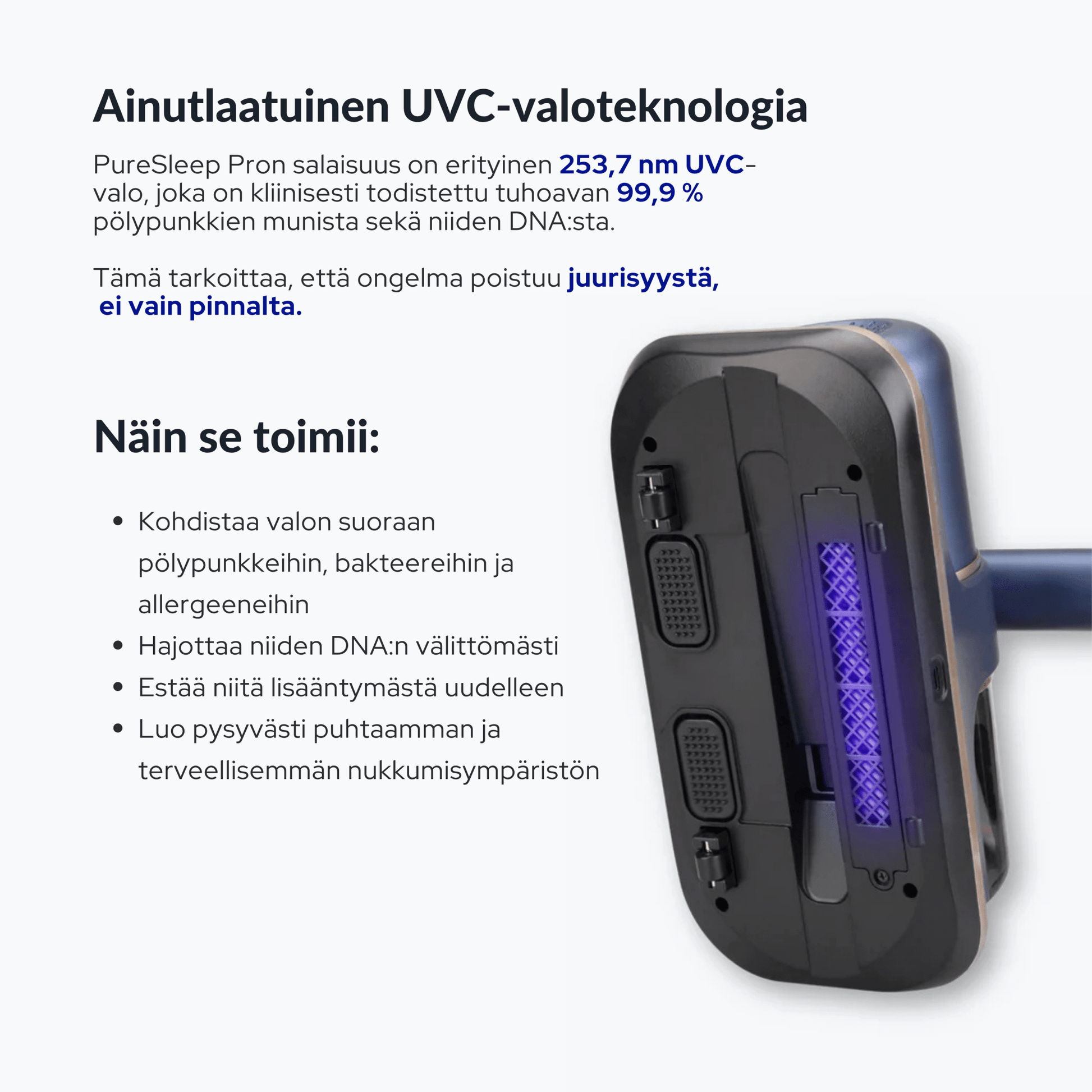 PureSleep Pro – Langaton Patjaimuri - PureSleep.fi