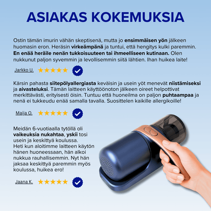 PureSleep Pro - Langaton pölypunkki - imuri - PureSleep.fi